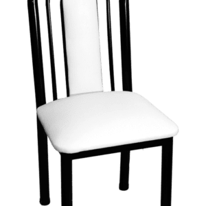 silla blanca y negro